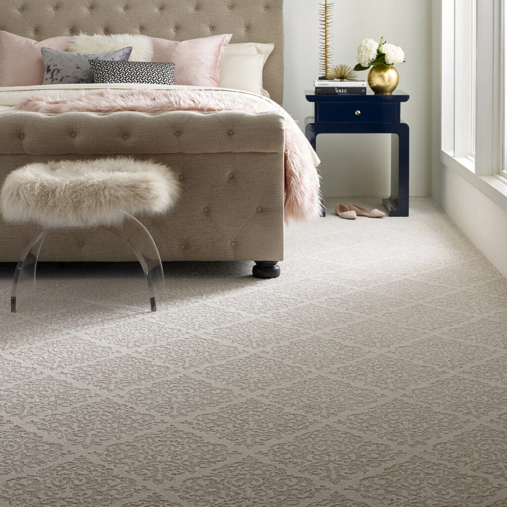 Bedroom carpet flooring | Signature Flooring, Inc